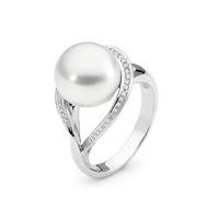 18k white gold jewelry ocean pearl engagement ring